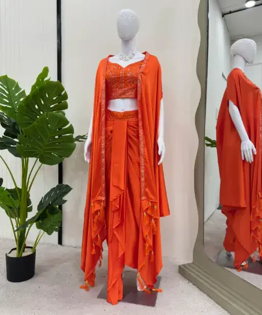 Ready to Wear indo western Dhoti With Shrug Style