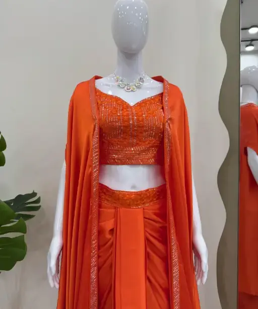 Ready to Wear indo western Dhoti With Shrug Style
