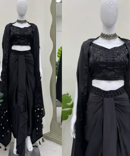 Ready to Wear indo western Dhoti With Shrug Style