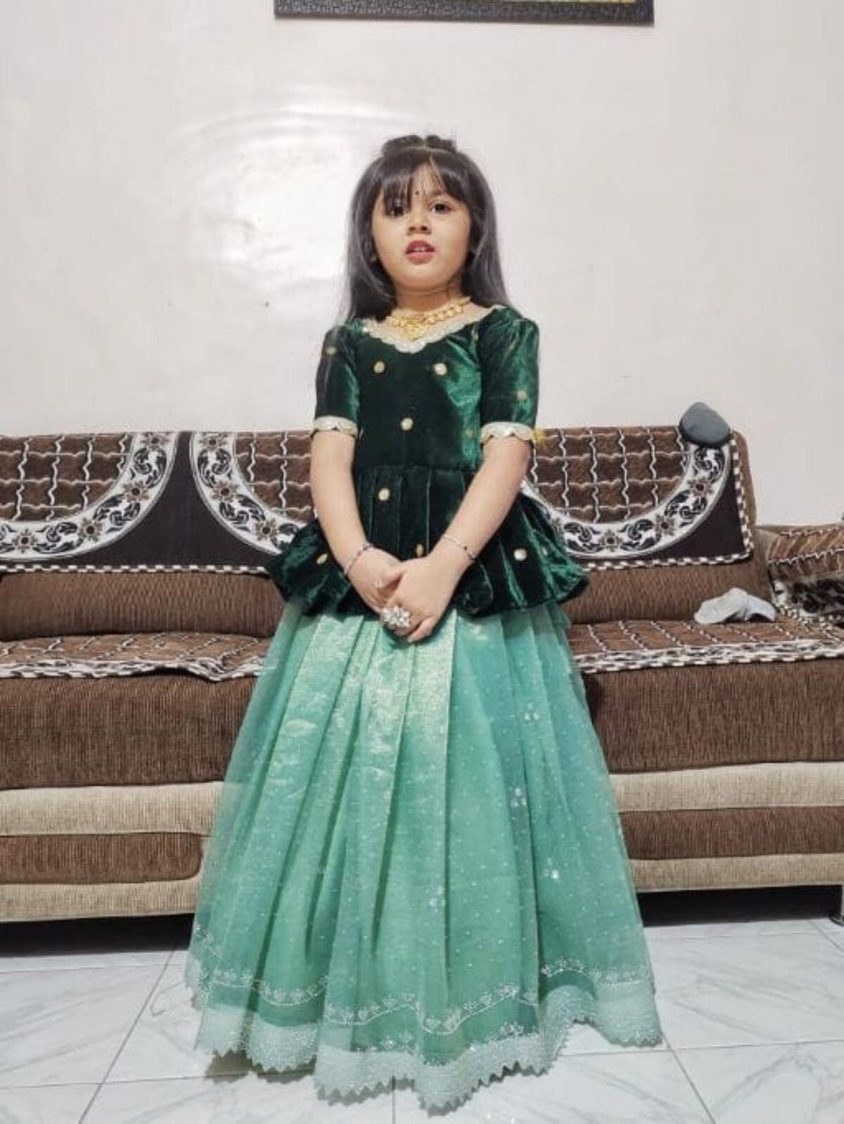 Readymade Kids Lehenga Choli with Embroidery Ethnic Suits