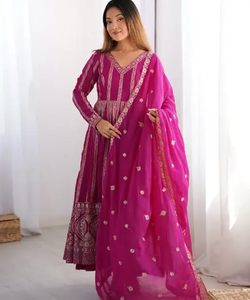 Readymade Yellow Anarkali Suit for Haldi Function (2)