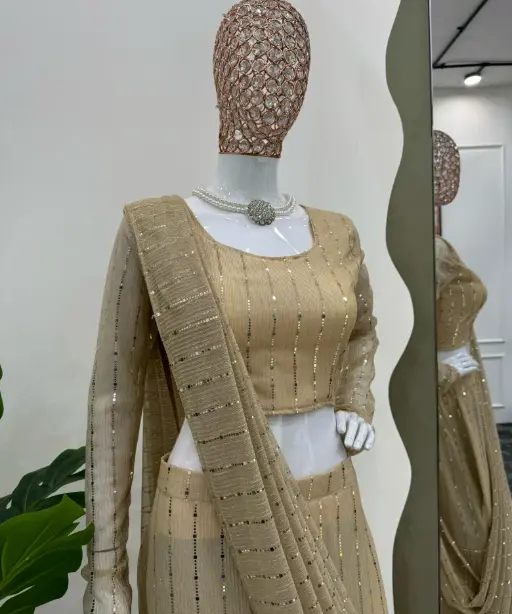 Stylish Wedding Wear Lehenga Saree Collection
