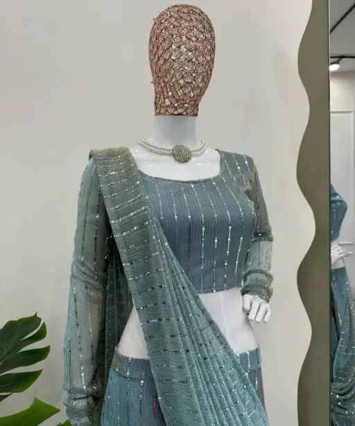 Stylish Wedding Wear Lehenga Saree Collection