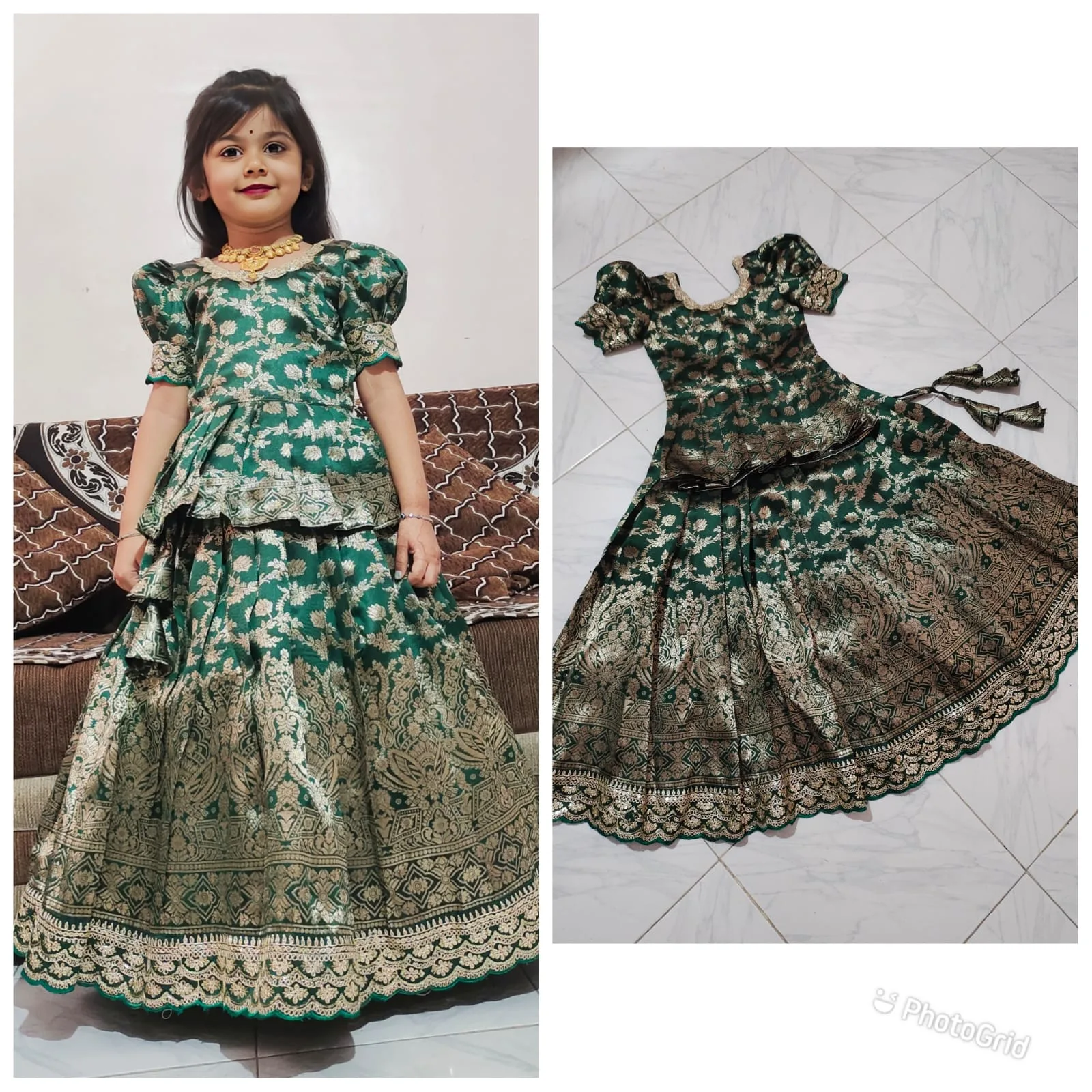 Wedding Wear Kids Lehenga Choli Design - Image 3