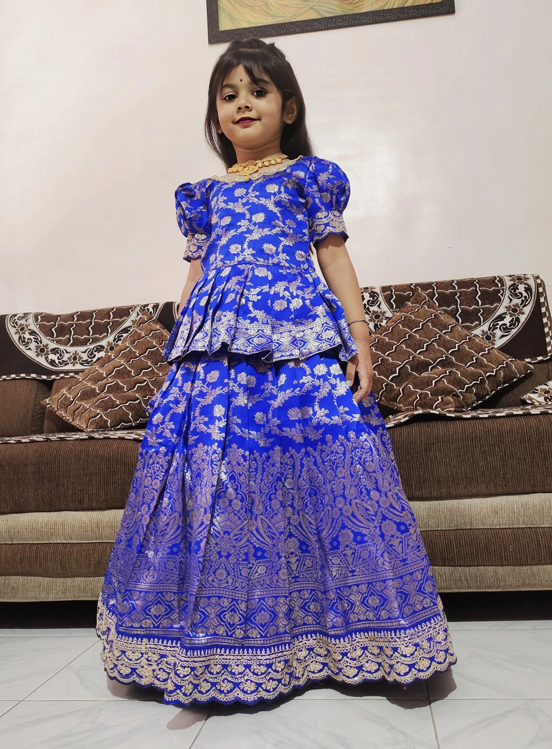 Wedding Wear Kids Lehenga Choli Design - Image 4