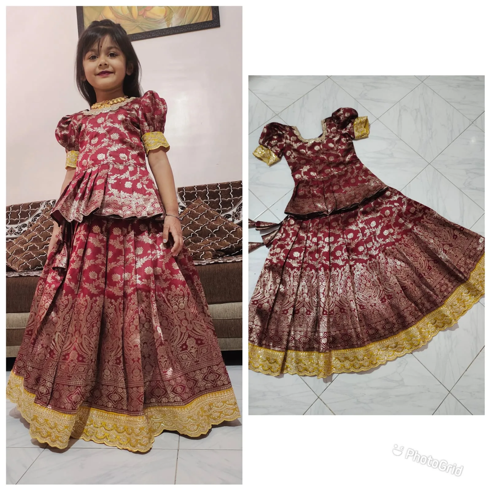 Wedding Wear Kids Lehenga Choli Design - Image 6