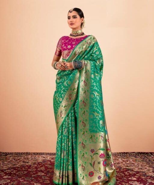 Pure Paithani Silk Saree For Wedding