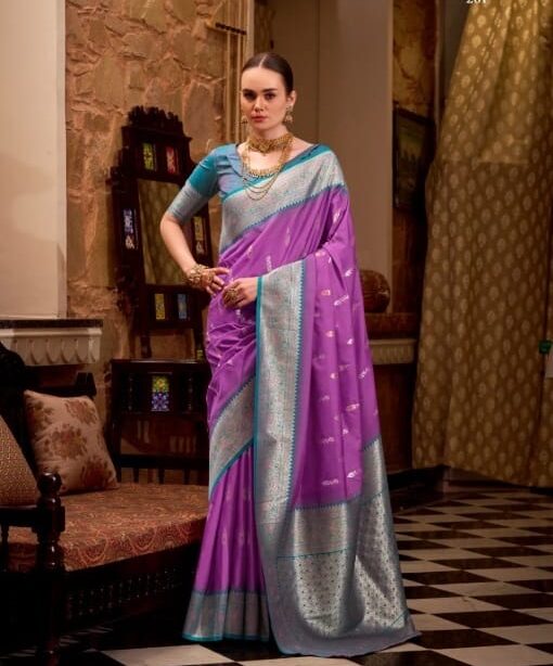 Festive Wear Soft Silk Saree With Heavy Weave Pallu