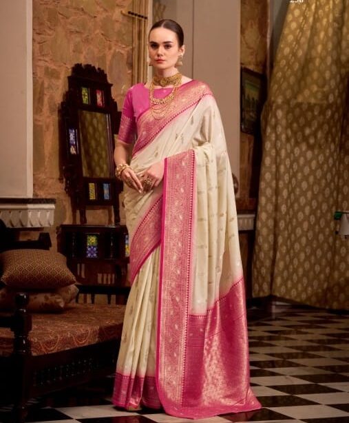 Festive Wear Soft Silk Saree With Heavy Weave Pallu