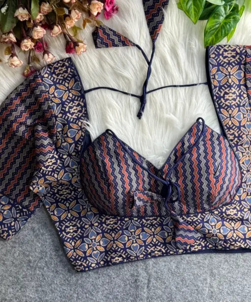 Ajrakh Printed Cotton Readymade Blouses