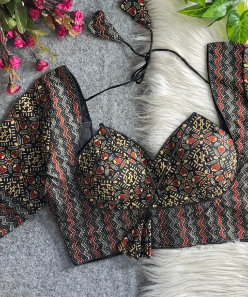 Ajrakh Printed Cotton Readymade Blouses