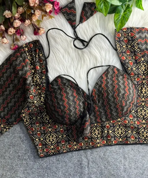 Ajrakh Printed Cotton Readymade Blouses