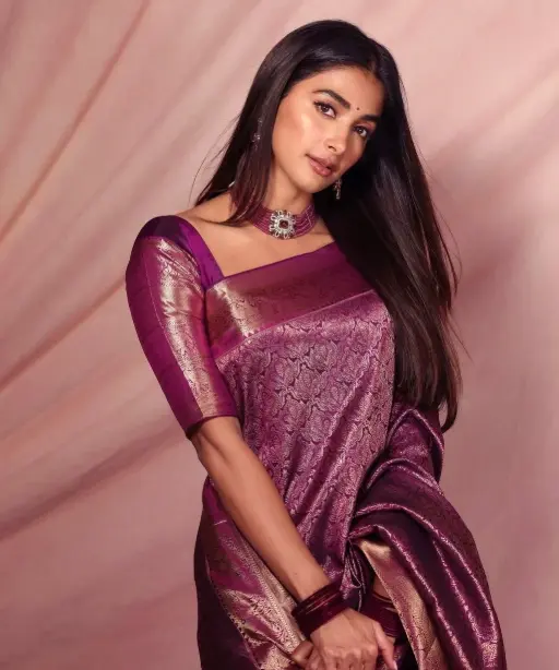 Bollywood Inspired Pooja Hedge Silk Saree