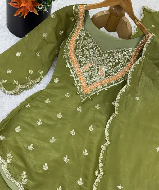 Bollywood Inspired Short Shirt and Plazzo Salwar