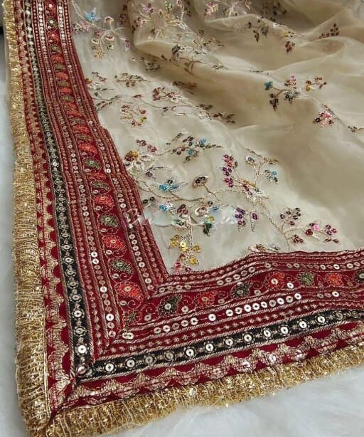 Bollywood Inspired Wedding Wear Border Saree