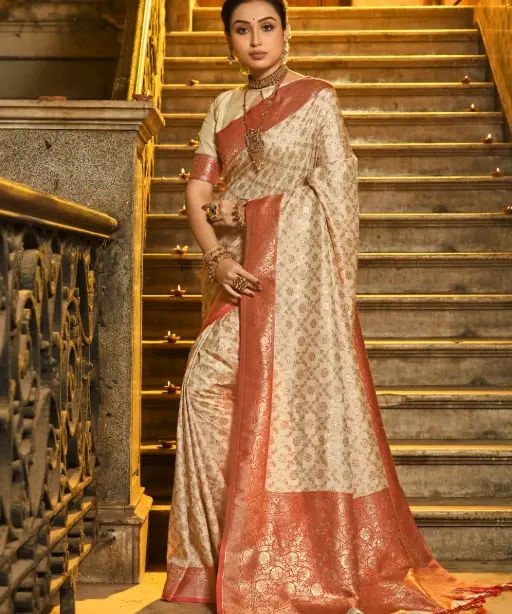 Buy Soft Banarasi Silk Saree for Festive Wear