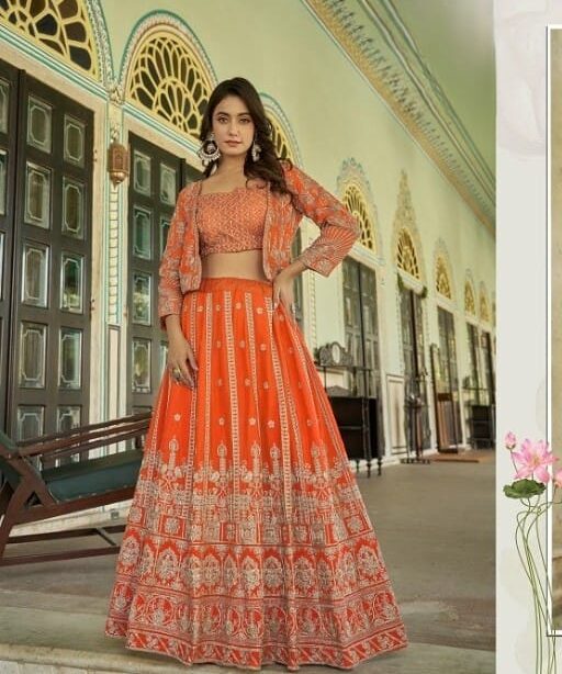 Buy Stylish Wedding Lehenga with Koti