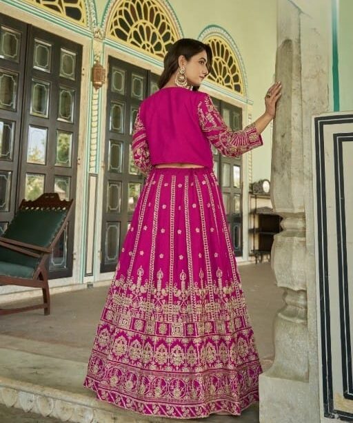 Buy Stylish Wedding Lehenga with Koti