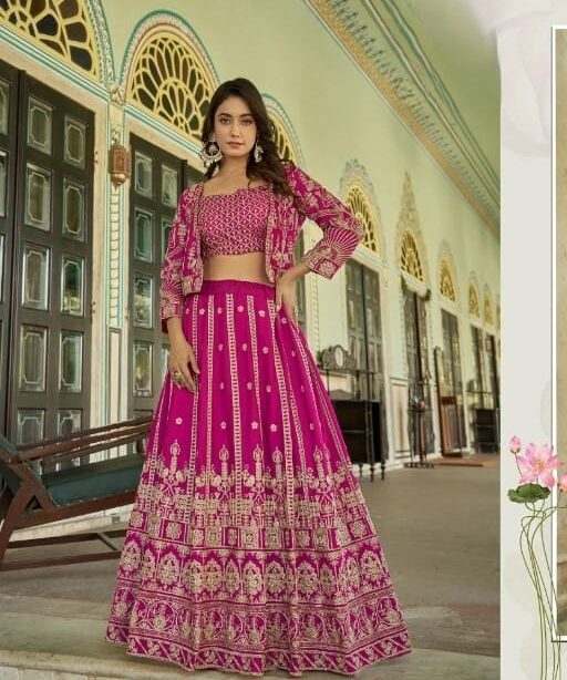 Buy Stylish Wedding Lehenga with Koti