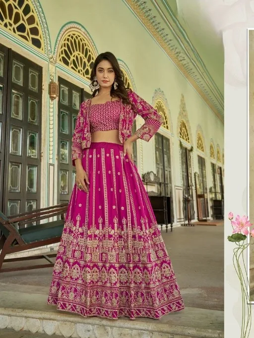 Buy Stylish Wedding Lehenga with Koti