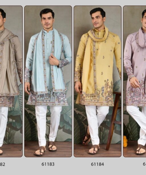 Buy Traditional Men's Rajwadi Kurta With Dupatta