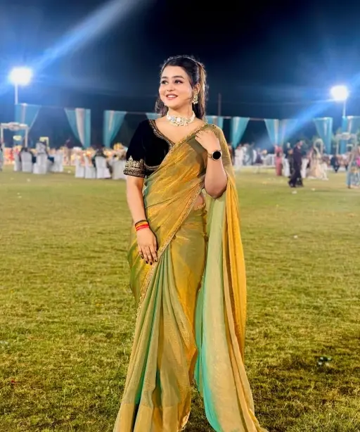 Buy Trending Handwork Border Silk Gold Saree