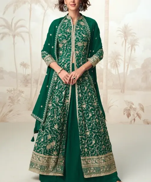 Buy Wedding Wear Slit Cut Anarkali Suit