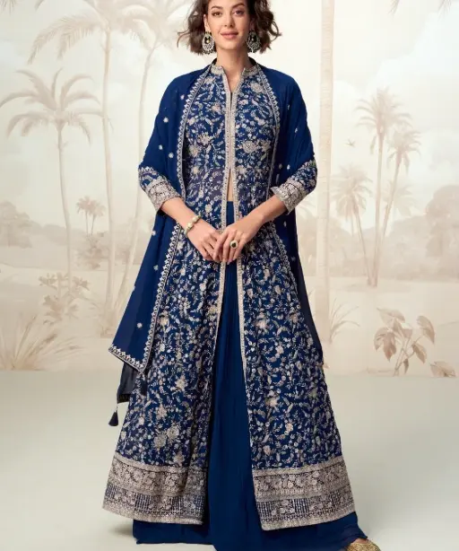 Buy Wedding Wear Slit Cut Anarkali Suit