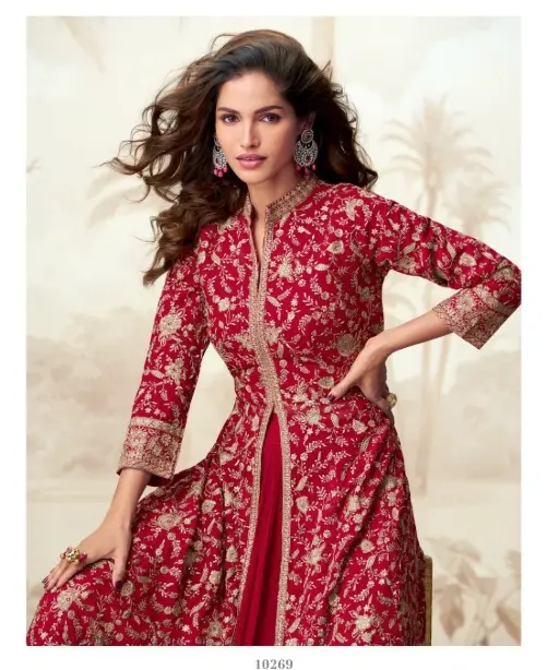 Buy Wedding Wear Slit Cut Anarkali Suit