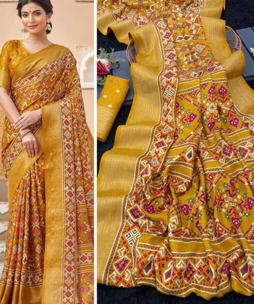 Daily Wear Patola Printed Sarees