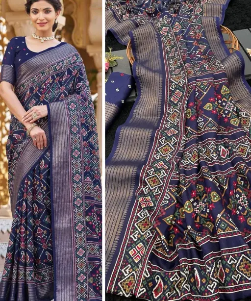 Daily Wear Patola Printed Sarees