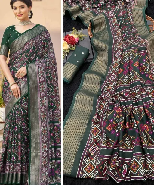 Daily Wear Patola Printed Sarees