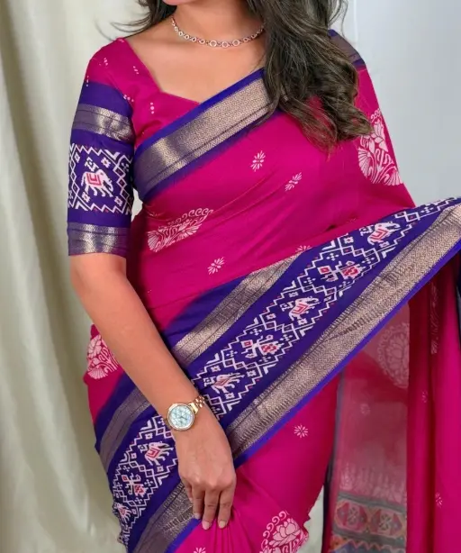 Designer Daily wear Patola Printed saree