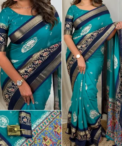 Designer Daily wear Patola Printed saree