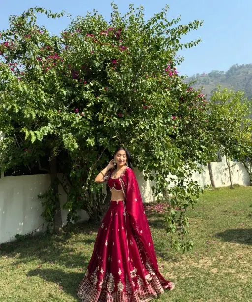 Designer Jimmy Chu Bridesmaid Lehenga Choli