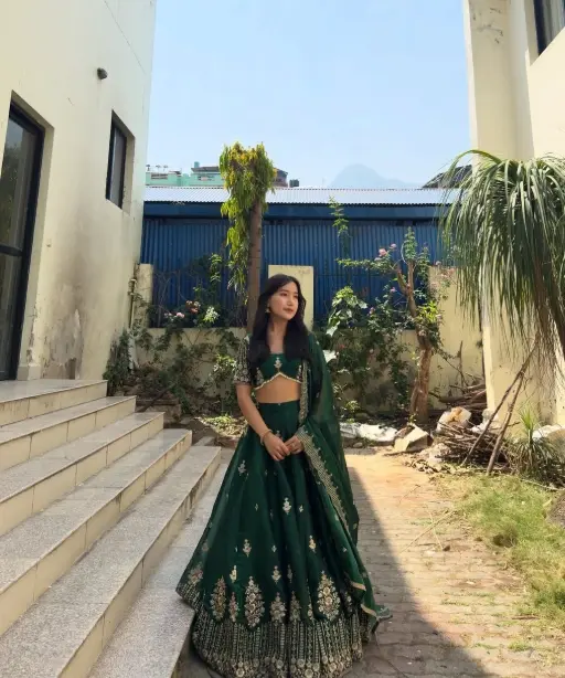Designer Jimmy Chu Bridesmaid Lehenga Choli