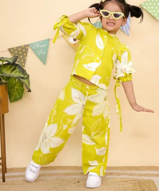 Floral Printed Stylish Kids Co-ord Set