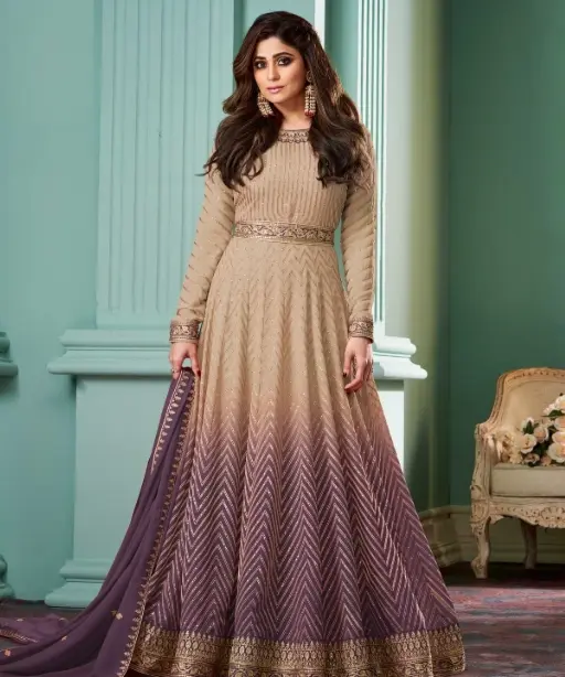 Heavy Embroidery Work Anarkali Suit for Wedding