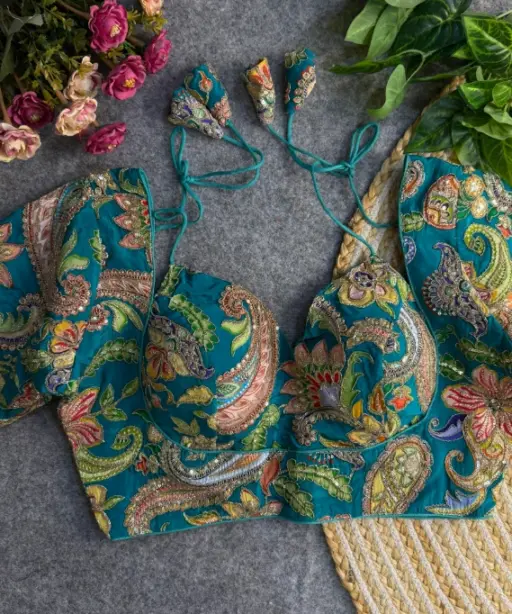 Position Print Codding Work Wedding Wear Blouse