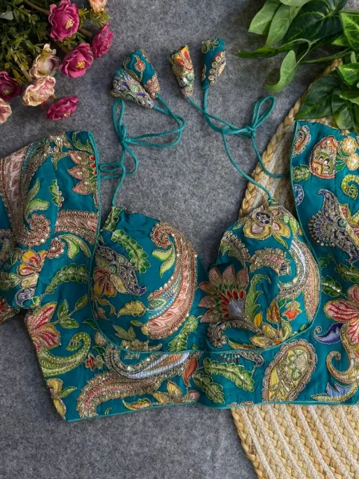 Position Print Codding Work Wedding Wear Blouse