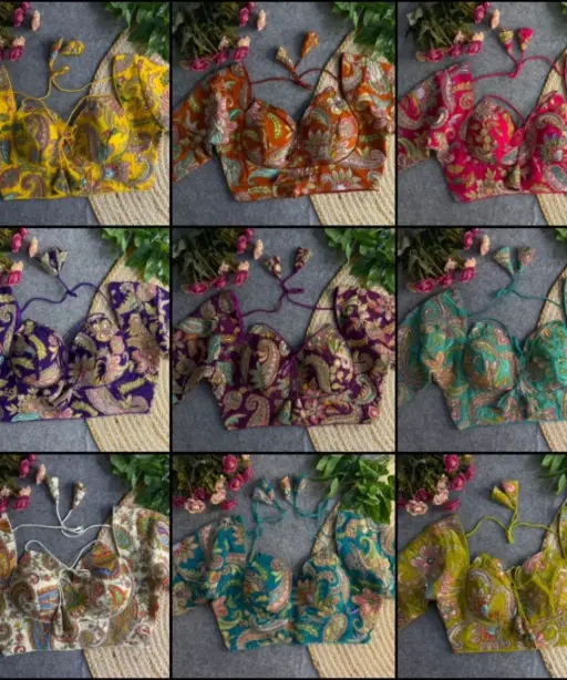 Position Print Codding Work Wedding Wear Blouse