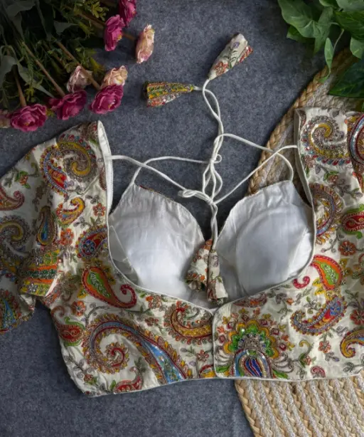 Position Print Codding Work Wedding Wear Blouse