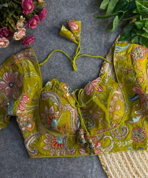 Position Print Codding Work Wedding Wear Blouse