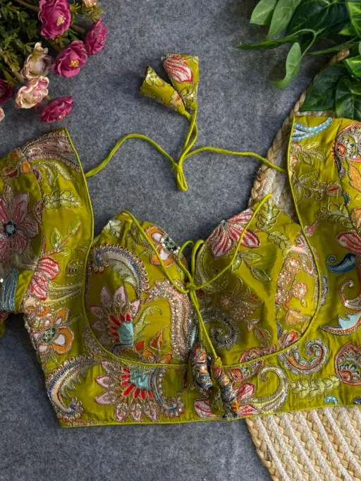 Position Print Codding Work Wedding Wear Blouse