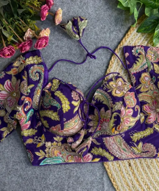 Position Print Codding Work Wedding Wear Blouse