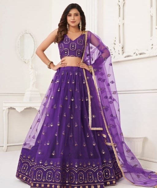 Purple Ethnic Lehenga Choli