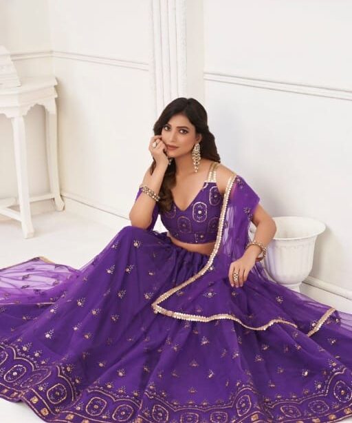 Purple Ethnic Lehenga Choli