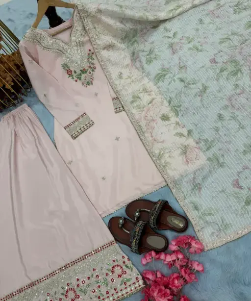 Stylish Pakistani Plazo Salwar Suit