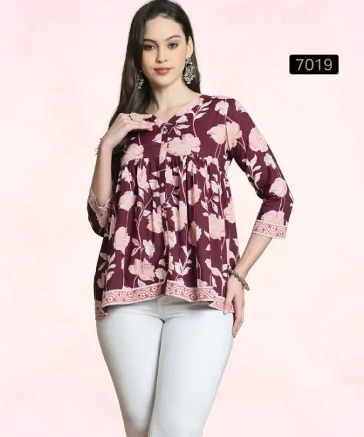 Stylish Tunic Tops with Handwork