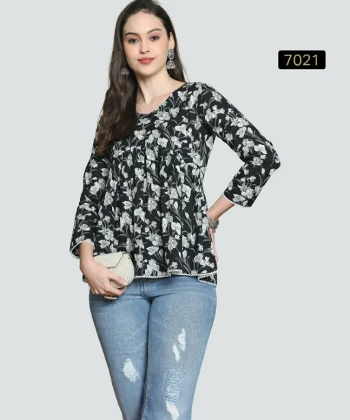 Stylish Tunic Tops with Handwork